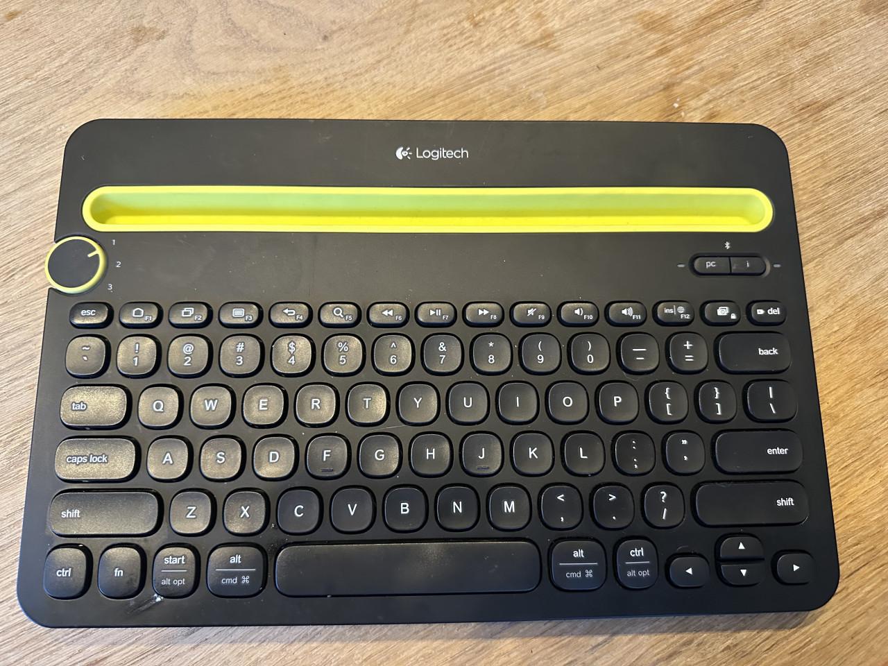 Logitech K480 bluetooth toetsenbord.