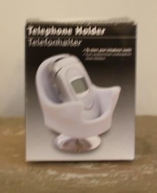 Nieuw in verpakking telefoon houder vorm witte bureaustoel