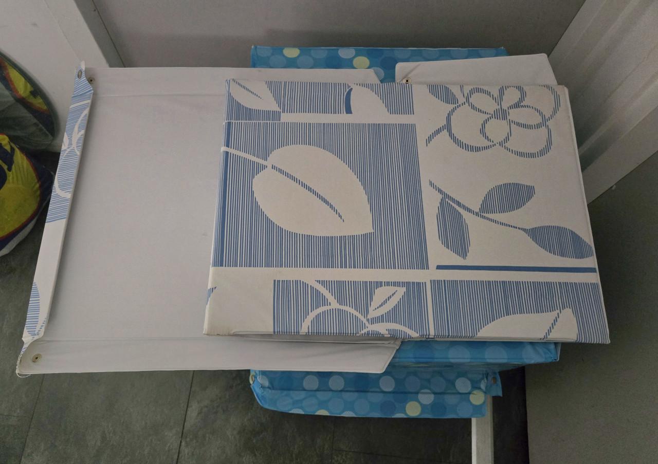 3 opbergdozen gemaakt van vinyl met een venster. L50x B40x H25 cm