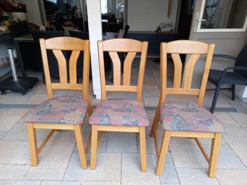 Eiken eetkamerstoelen