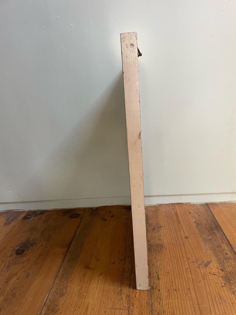 Twee oude spiegels met zilveren houten lijst