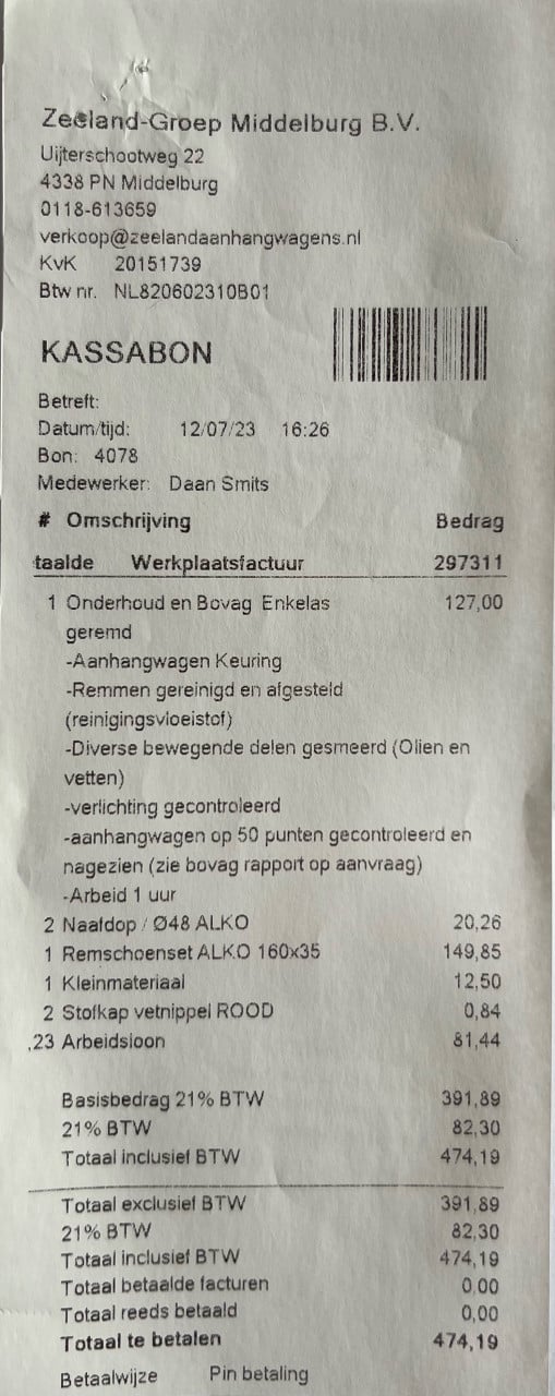 Jamet Jametic 2001 - BOVAG onderhoud 2023