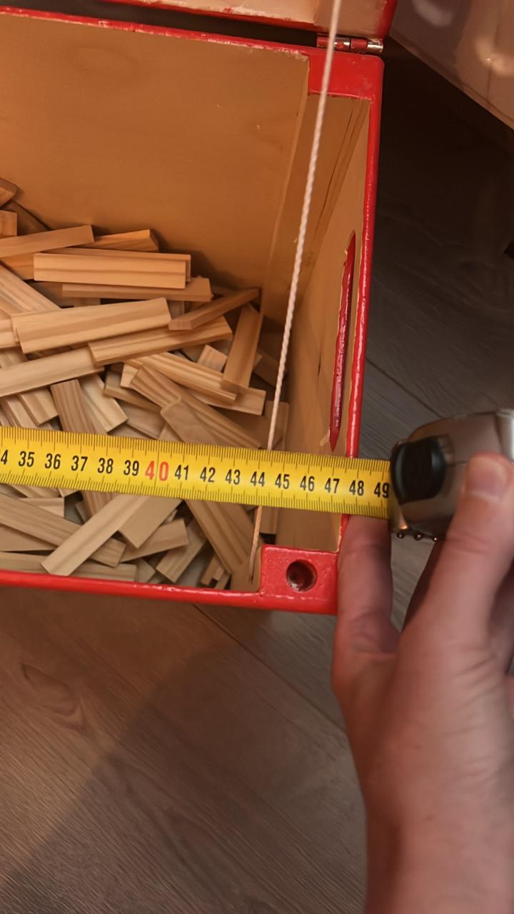 Speelgoed kist gevuld met Kapla