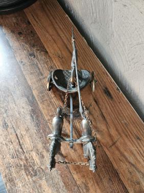 Decoratieve Romeinse Strijdwagen met Krijger en Paarden