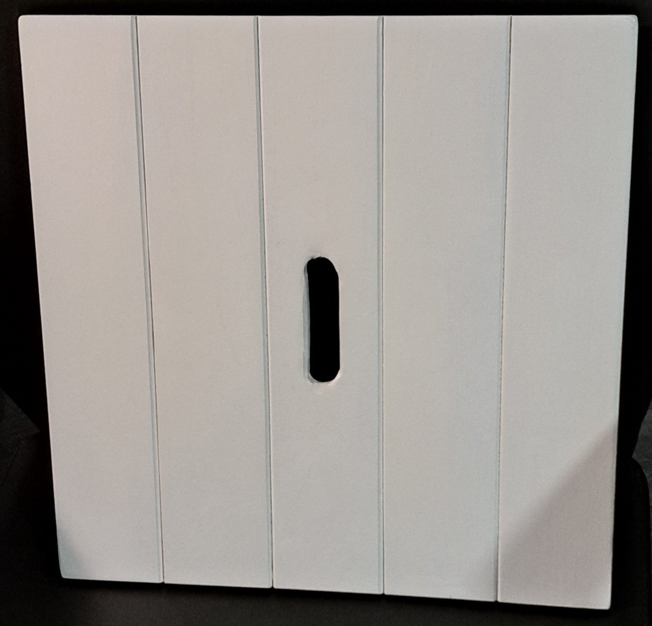 Witte houten opbergbox voor speelgoed e.d.