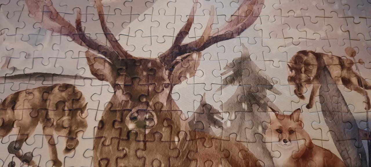 Puzzelbox puzzel winter wonderland 1000 stukjes