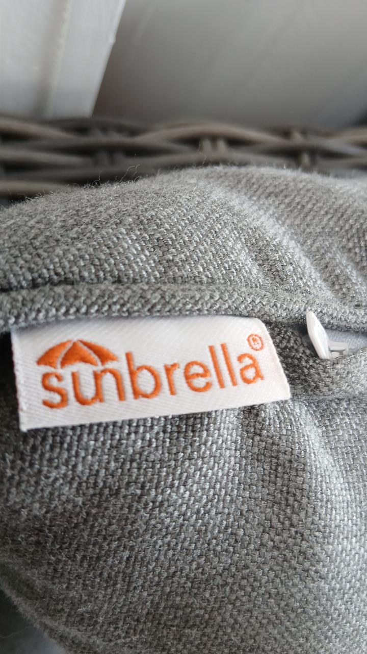 Tuinset loungeset hoek met fauteuil en poef/tafel 8 plaatsen