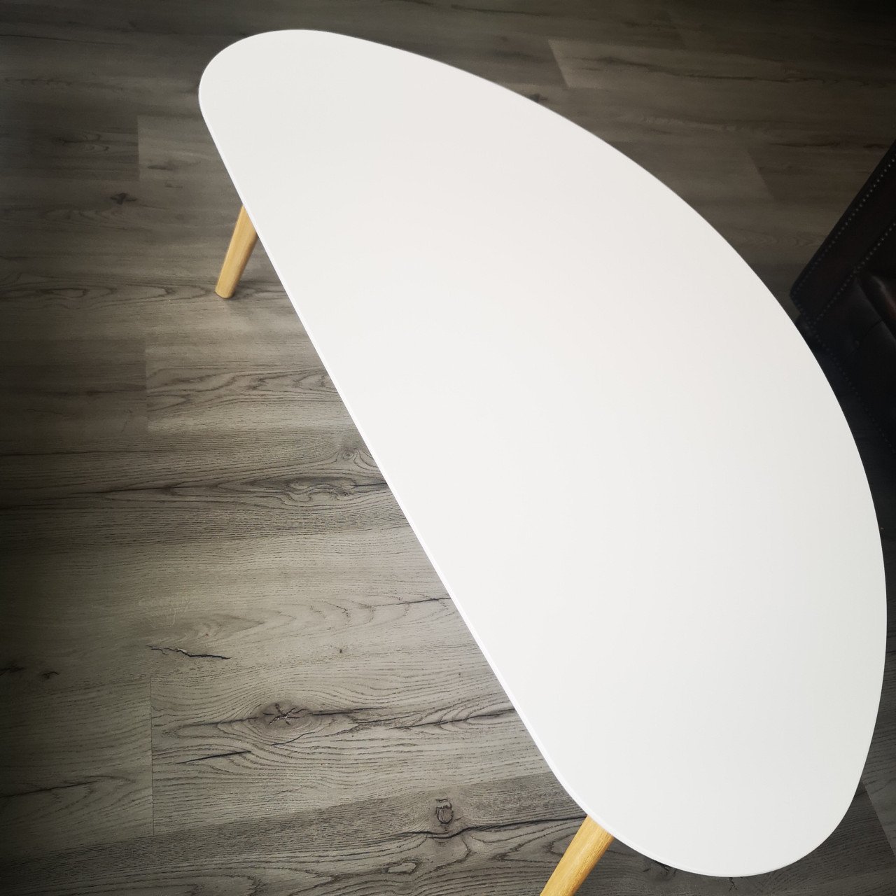 Witte ovale salontafel (jysk)