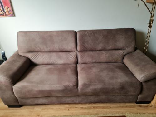 Mooi leatherlook bankje 2 1/2 zits