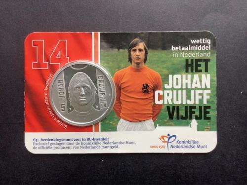 Coincard Het Johan Cruijff Vijfje in BU-kwaliteit.