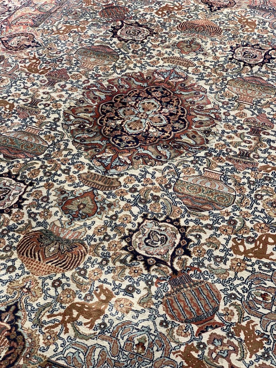💐Schitterend Sfeervol Handgeknoopt Vintage Vloerkleed met Oosters Motief💐