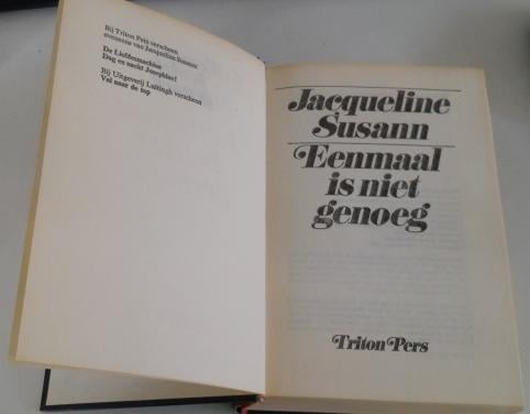 Jacqueline Susann - Eenmaal is niet genoeg.