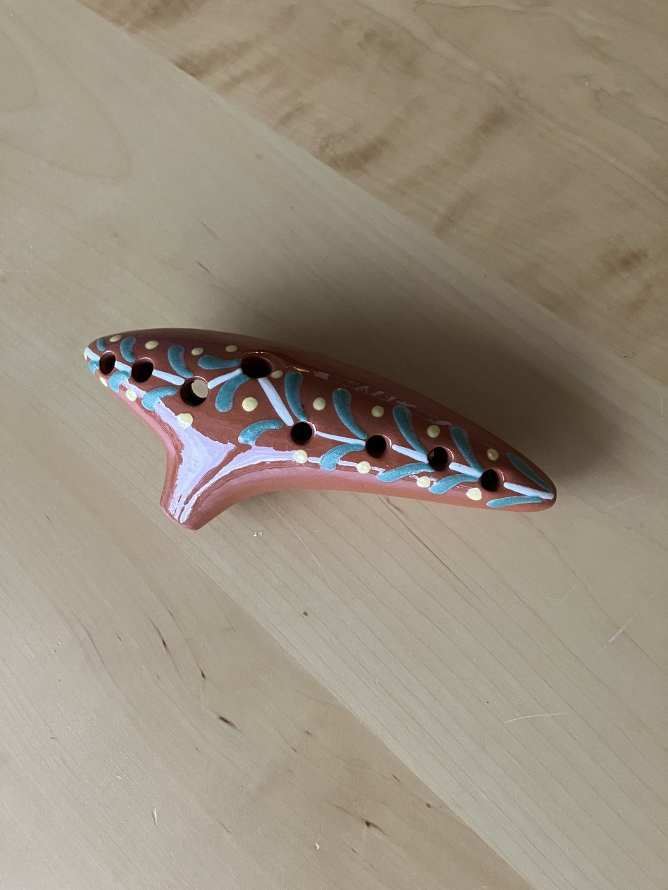 2 ocarina’s van keramiek