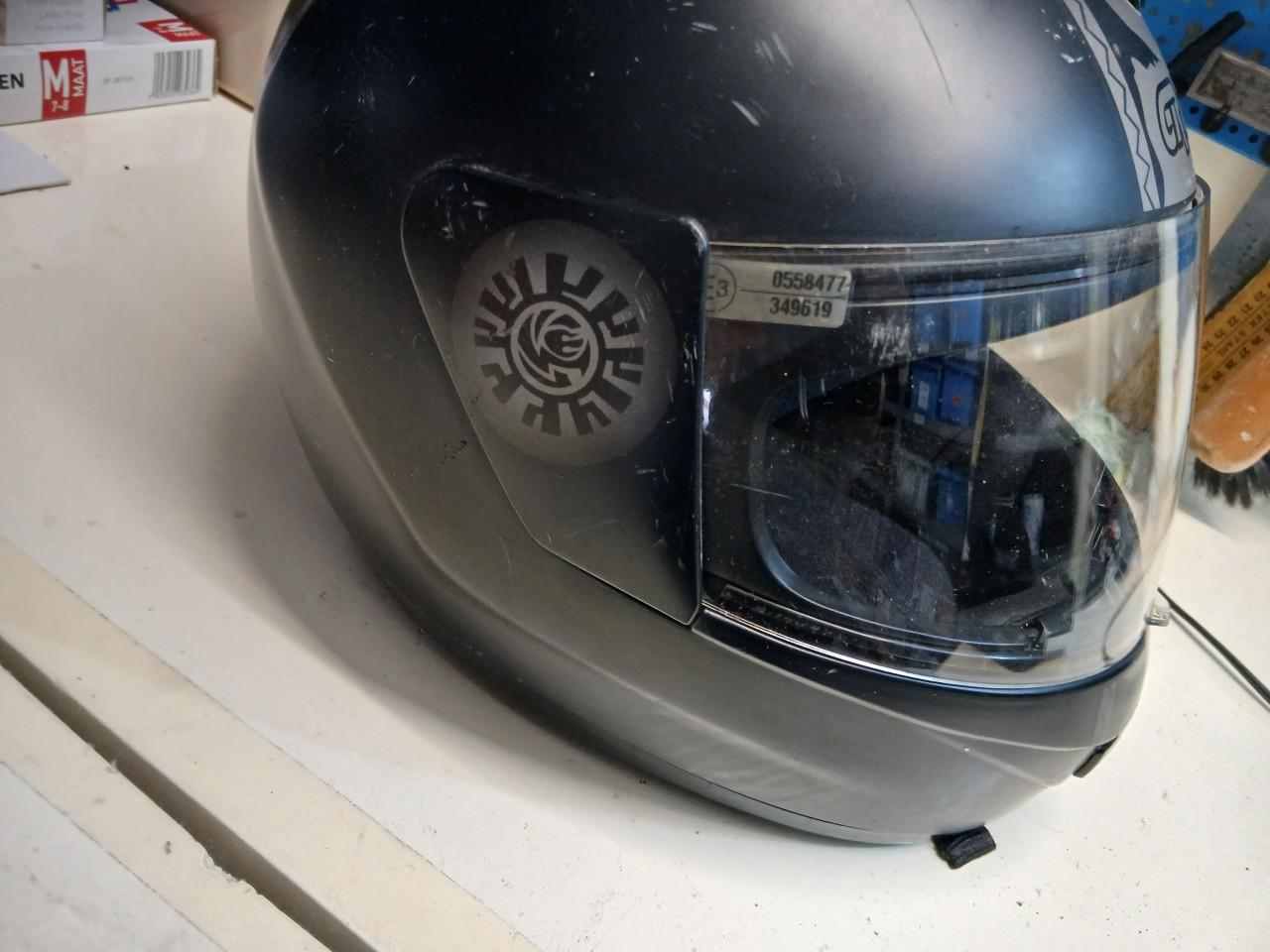 GREX brommer helm - Zwart met tribal print