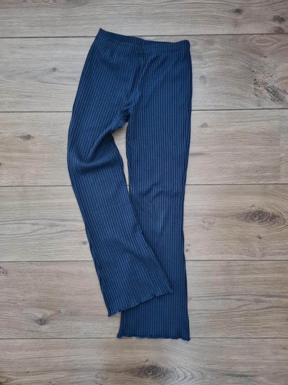 Zeeman blauwe flared broek maat 128