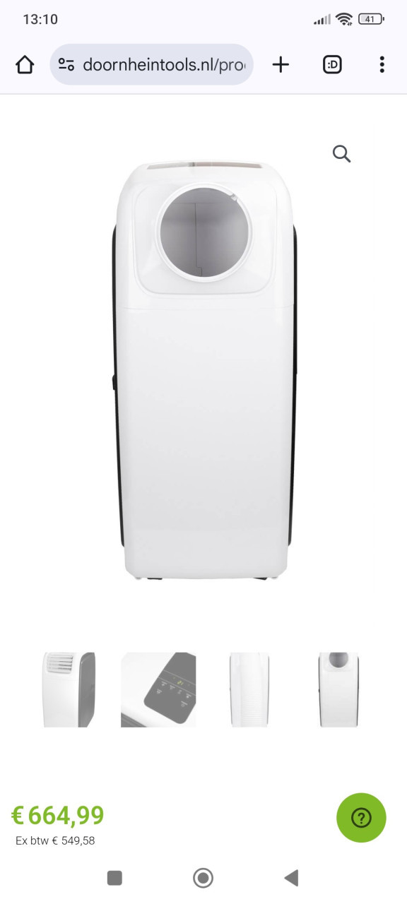 Mobiele airco, verwarmer, luchtontvochtiger