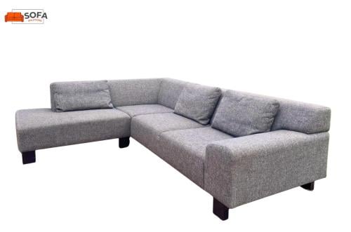 Moderne Grijze Stoffen Hoekbank -Gratis Levering NL