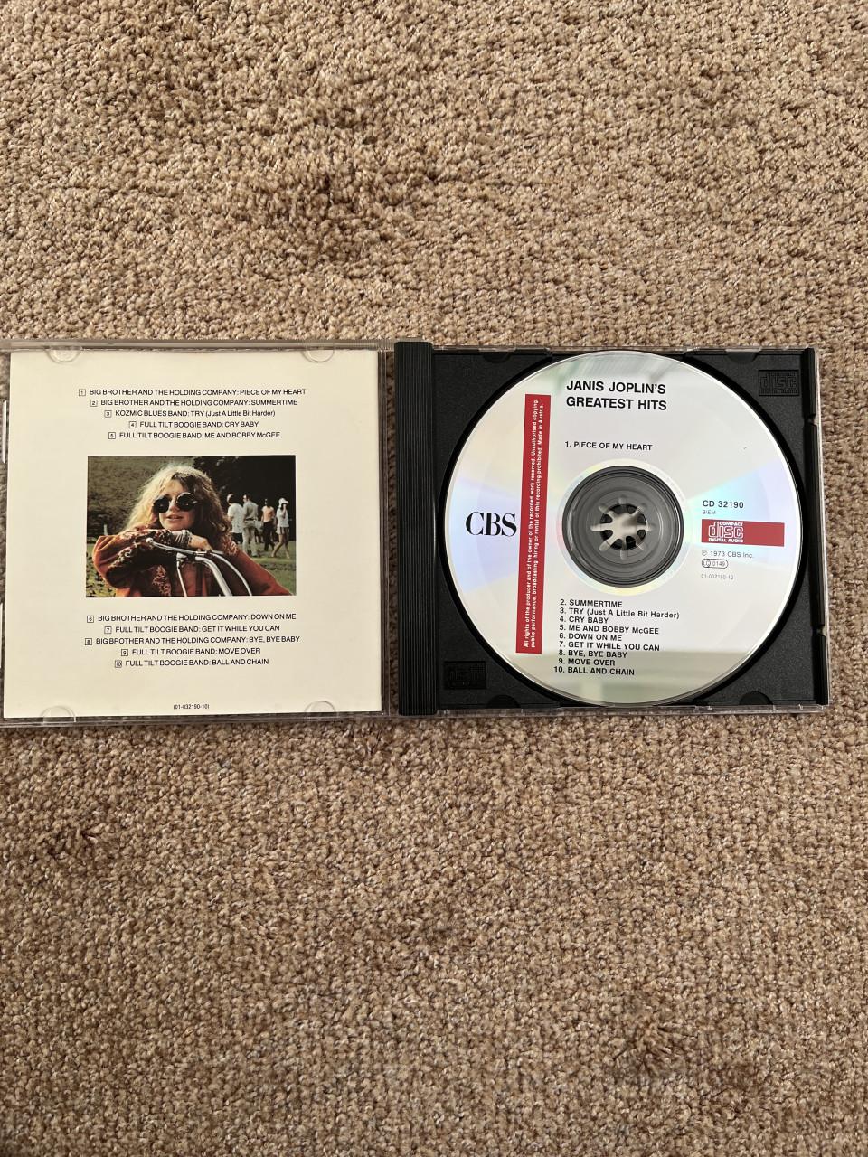 Cd- Janis Joplin; titel Greatest Hits