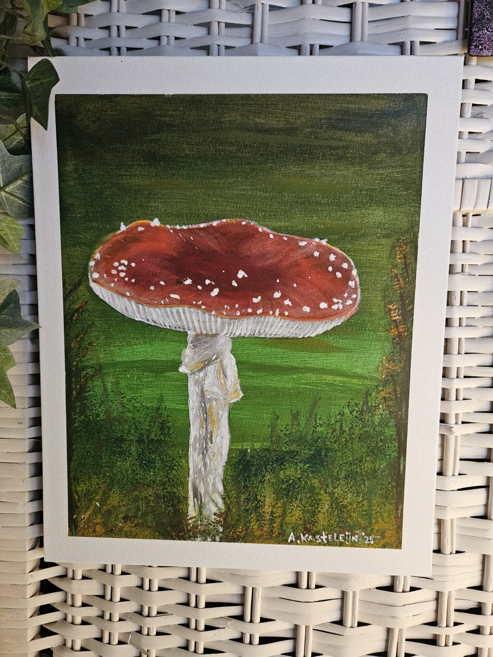 Zelfgemaakte schilderijtjes