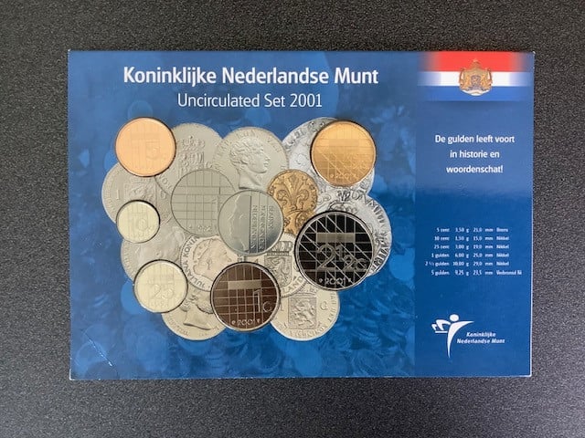 Nederland, UNC jaarset 2000 en 2001.