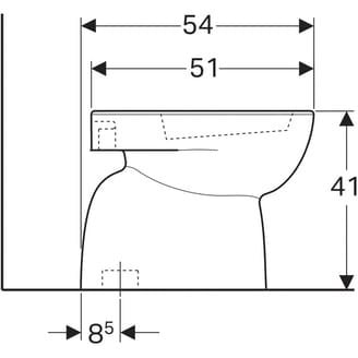 Geberit Renova keratect wc pot + wc bril