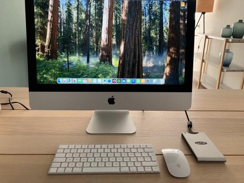 IMac (Retina 4K, 21,5-inch, modeljaar 2019)  (nieuw gekocht 2021) zgan