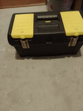 Materiaal koffer gevuld