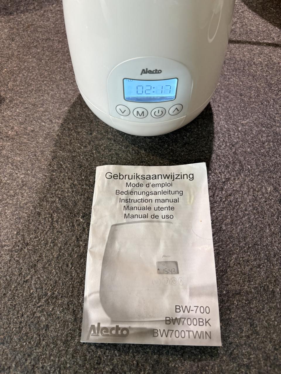 Alecto BW700 flessenwarmer sterilisator en ontdooien