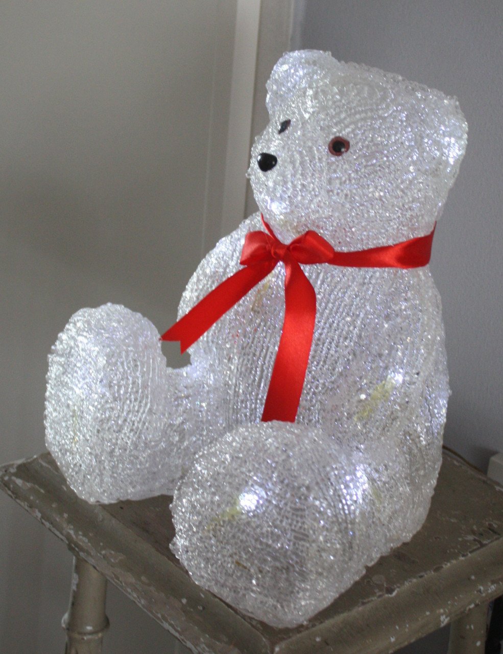 Verlichte kerstbeer