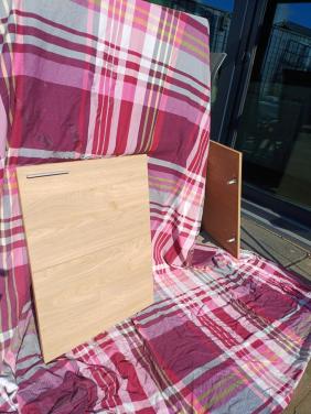 Ikea kastdeuren met scharnieren houtlook