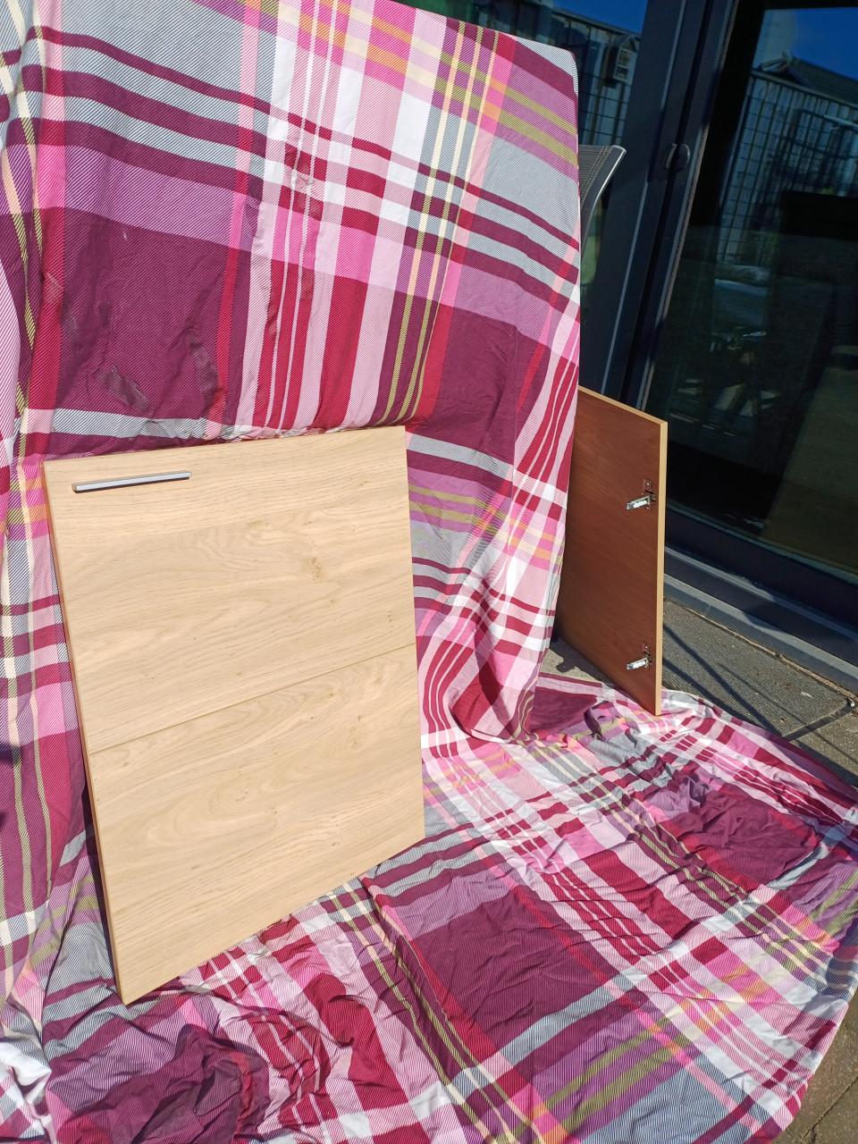 Ikea kastdeuren met scharnieren houtlook