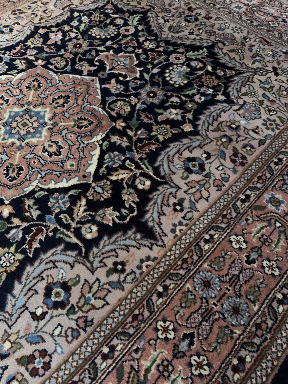 💖Schitterend Sfeervol Oudroze Handgeknoopt Keshan Vloerkleed💖