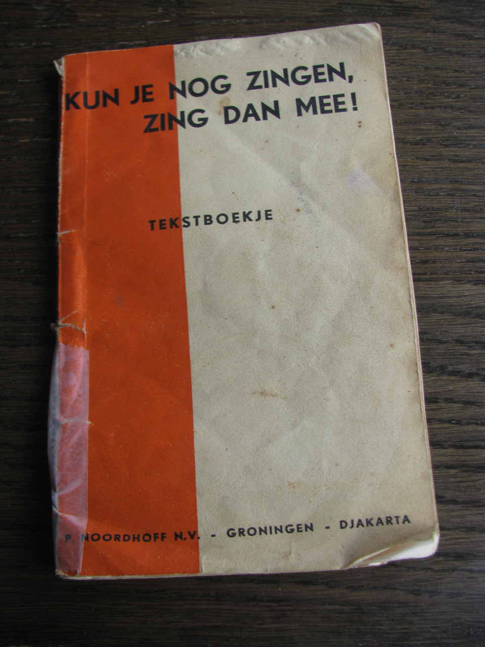 Oude zangboekjes.