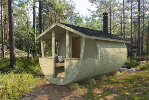 Tuinhuis/ Barrel Sauna model Lijsterbes