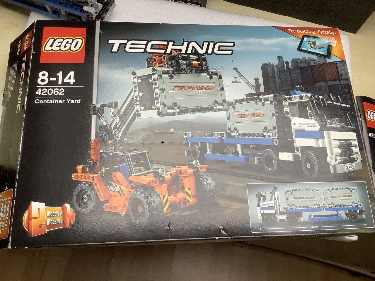 Lego Technic nr.42062 container overslag. Compleet in doos.