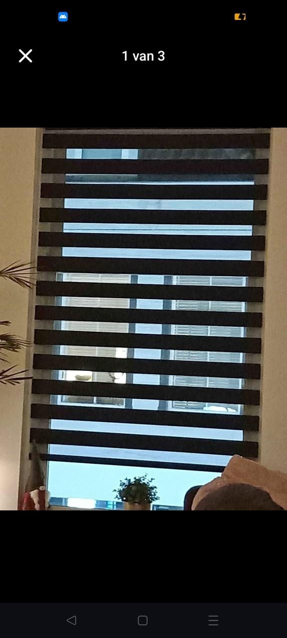 Nieuwe duogordijnen zwart nieuw in doos