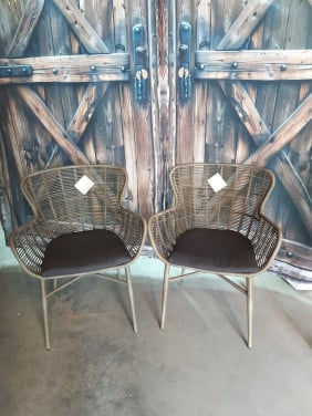 Wicker tuinstoelen