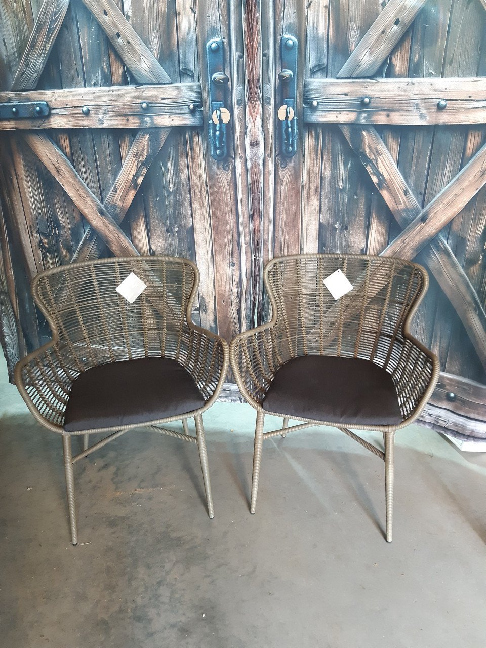 Wicker tuinstoelen