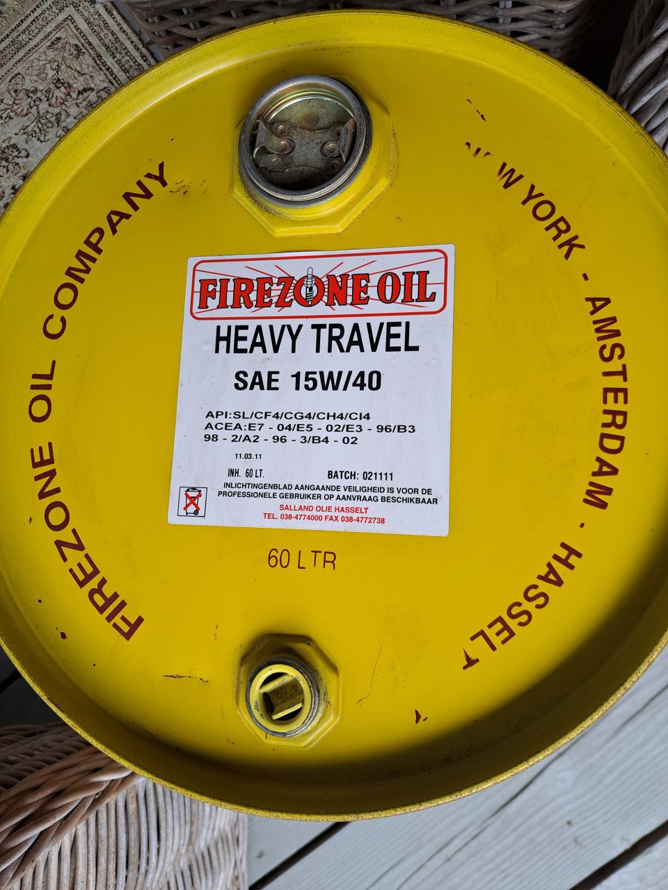 Olievat 60 ltr Firezone