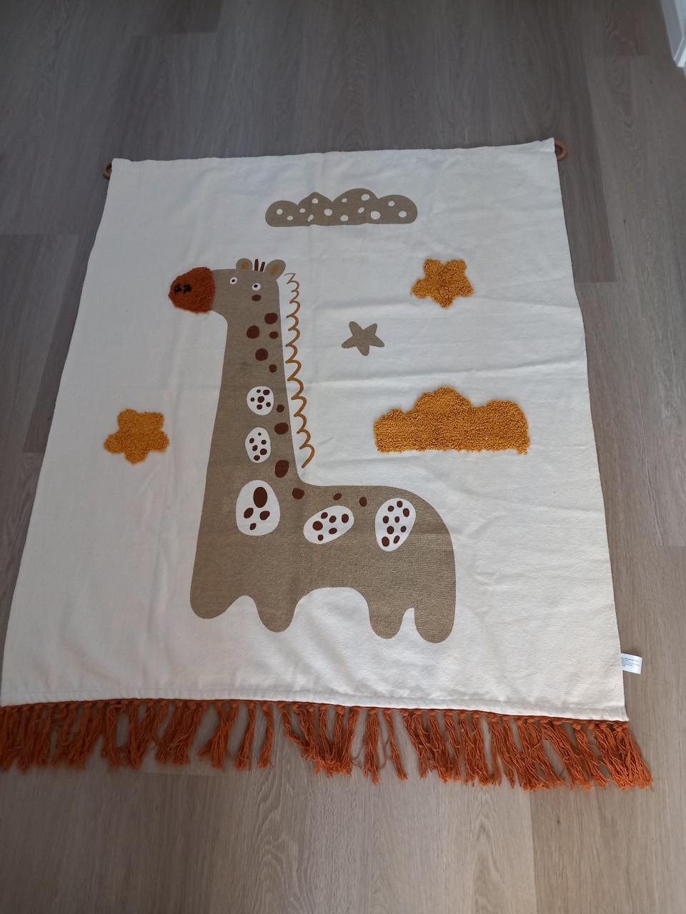 Wandkleed kinderkamer Giraffe