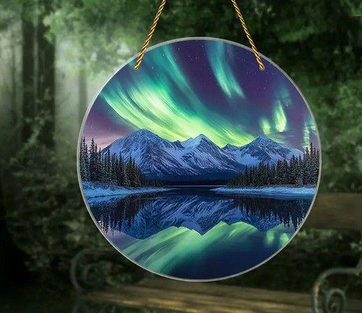 Raamhanger Noorderlicht ( mooi groen effect )