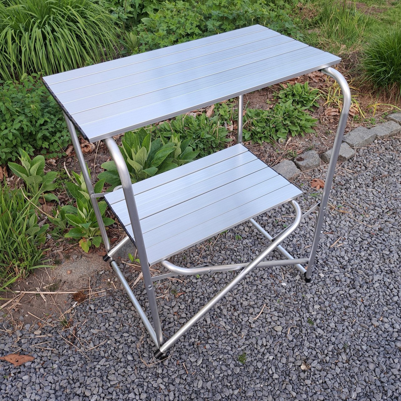 Aluminium camping keukentafel