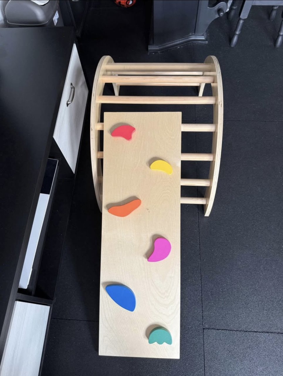 Montessori klimrek met hindernisbaan