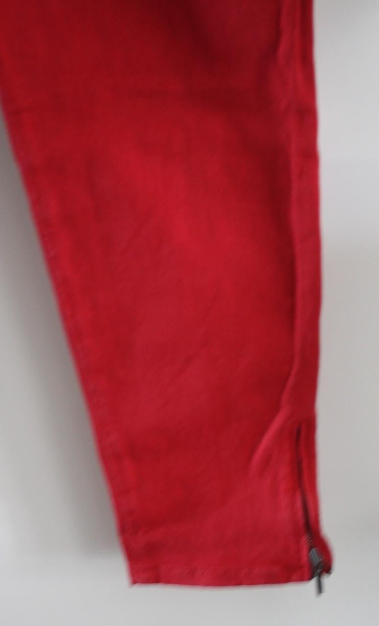 Rode spijkerbroek  maat 42