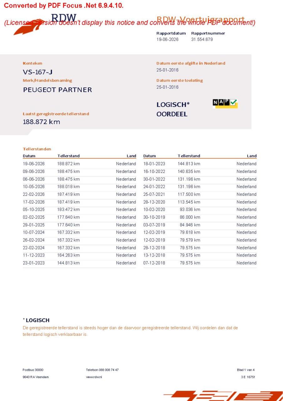 Peugeot Partner gb 120 l1 1.6 hdi 16v 75pk 3-zits xr profit+ | cruise contr