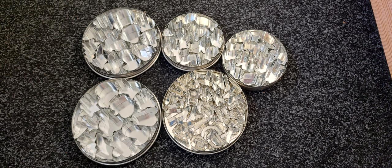 RVS Koekjes uitstekers setjes