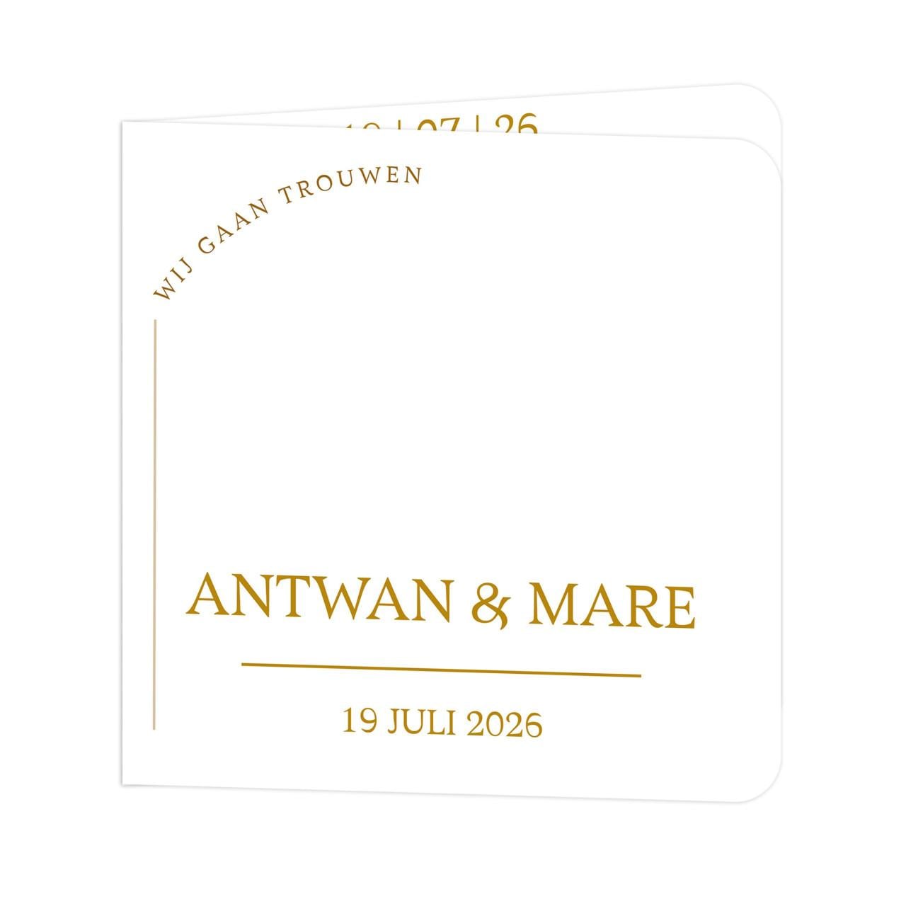 Trouwkaart of jubileum kaart versturen en ontwerpen