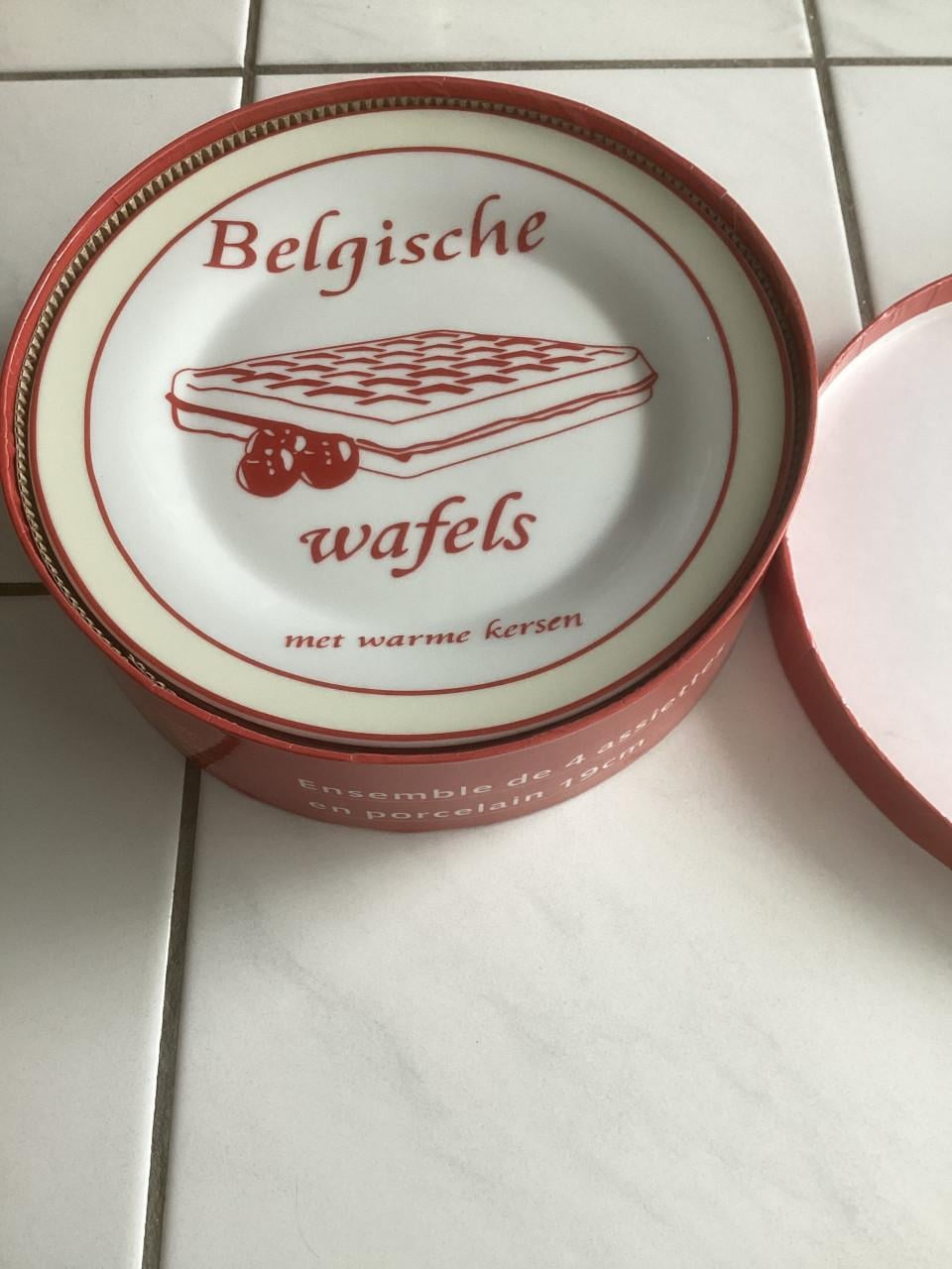 Dessert borden (Belgische wafels)