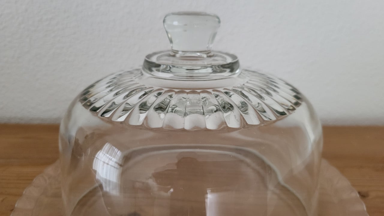Vintage Arcoroc France stolp met onderbord