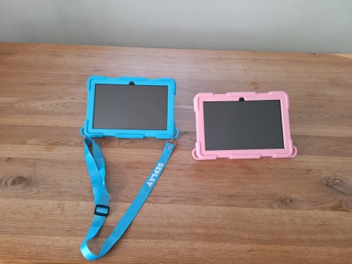 2x Deplay kinder tablet blauw en roze
